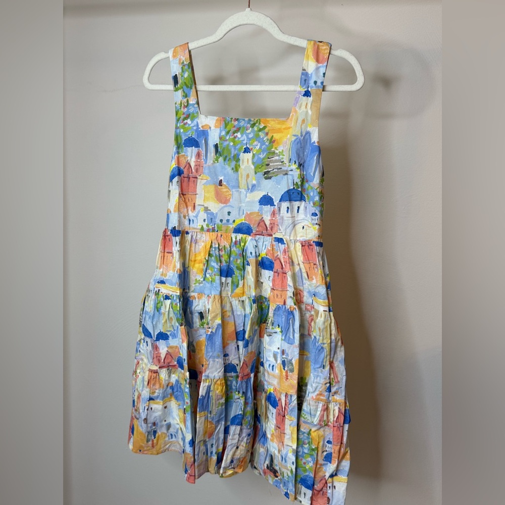 entro Multicolor Printed Sundress with Square Neck